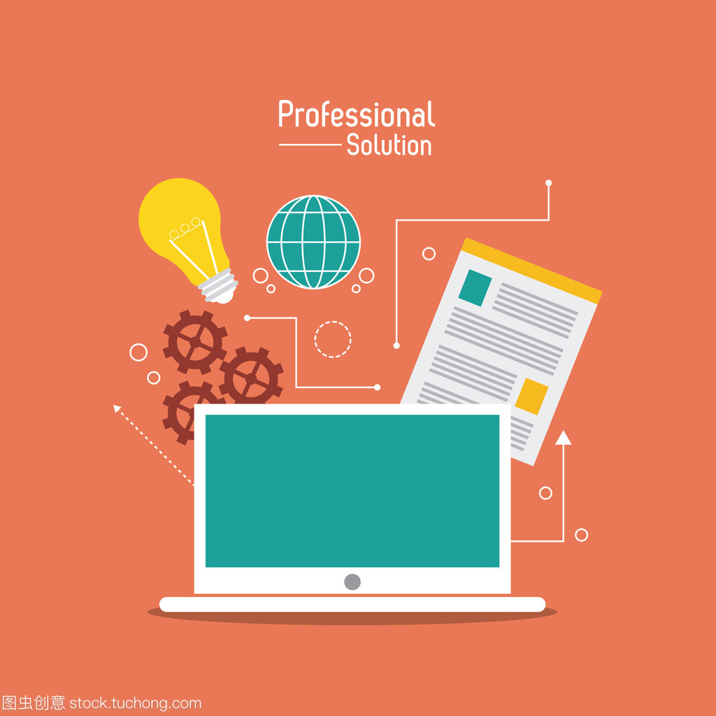 客户服务设计平面插图 打造专业视觉体验